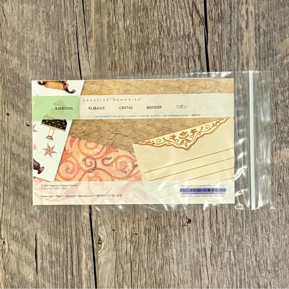 📍SALE Creative Memories Ribbons - Journal Box & Stickers Scrapbook Set Retired
